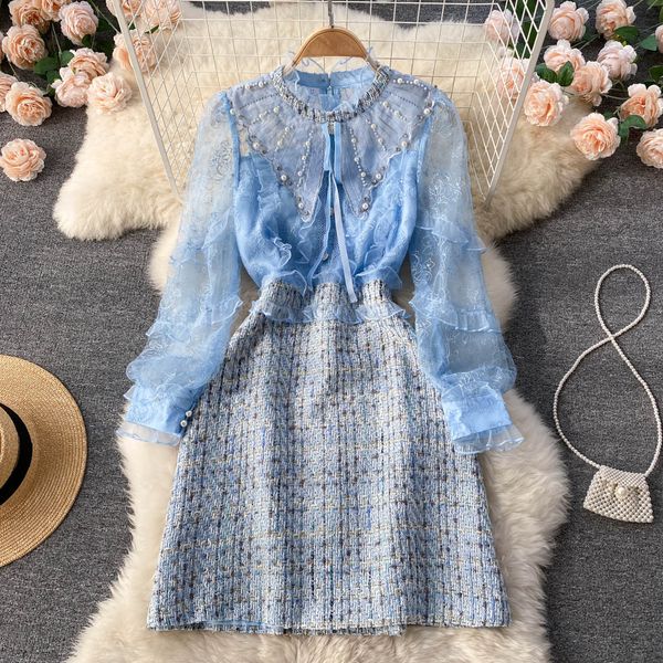 chiffon splice midi dress summer women casual dresses 2022 zipper beading long sleeves ladies a line elegant slim dresses, Black;gray
chiffon splice midi dress summer women casual dresses 2022 zipper beading long sleeves ladies a line elegant slim dresses, Black;gray
