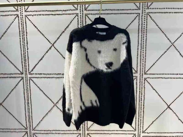 women's sweaters winter soft waxy contrast polar bear sweater loose raccoon fleece pullover women's 6tu0, White;black
women's sweaters winter soft waxy contrast polar bear sweater loose raccoon fleece pullover women's 6tu0, White;black