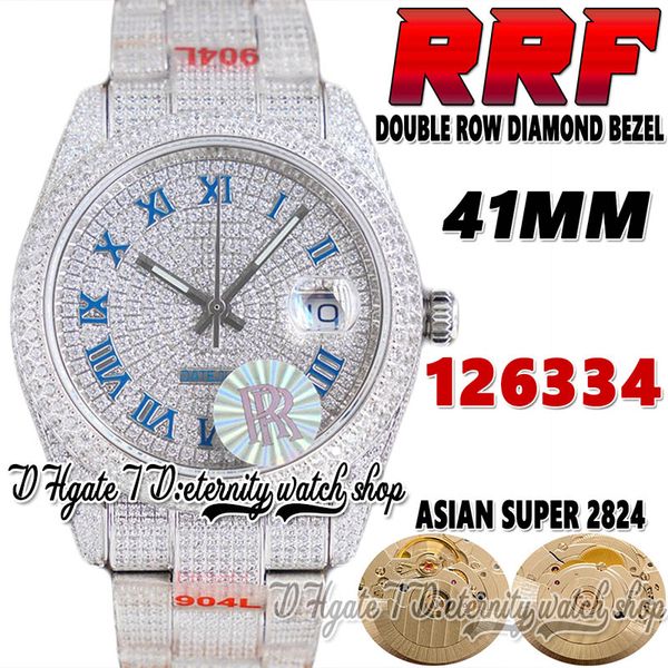 rrf latest ew126334 a2824 automatic mens watch jh126333 bf126300 diamond inlay roman dial 904l steel iced out diamonds bracelet super editio, Slivery;brown
rrf latest ew126334 a2824 automatic mens watch jh126333 bf126300 diamond inlay roman dial 904l steel iced out diamonds bracelet super editio, Slivery;brown
