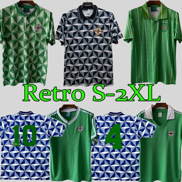 1979 1988 northern ireland retro soccer jerseys home away classic vintage 1990 1993 evans lewis saville davis whyte lafferty mcnair maillots, Black;yellow
1979 1988 northern ireland retro soccer jerseys home away classic vintage 1990 1993 evans lewis saville davis whyte lafferty mcnair maillots, Black;yellow