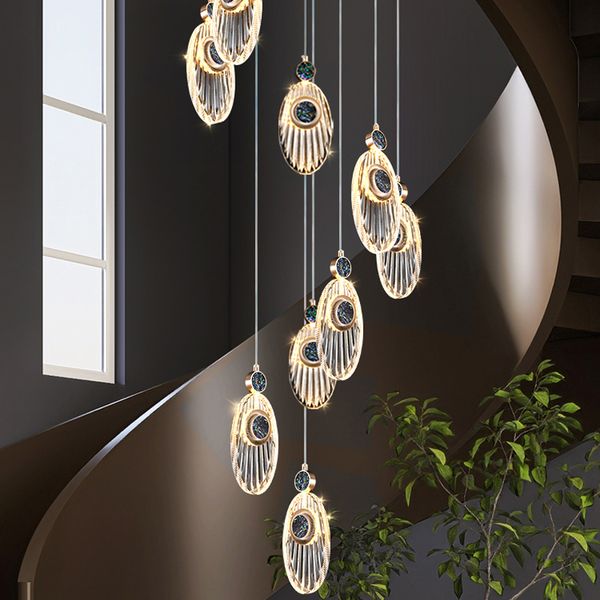modern stair pendant lamps creative l hall hanging light high-end duplex revolving long chandelier lighting simple living room restaurant ar
modern stair pendant lamps creative l hall hanging light high-end duplex revolving long chandelier lighting simple living room restaurant ar