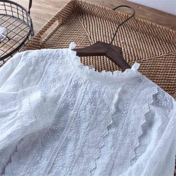 summer stock shirt lolita fairy flowers surface embroidery cotton white ruffled collar long sleeve shirt blouse boutique 210326
summer stock shirt lolita fairy flowers surface embroidery cotton white ruffled collar long sleeve shirt blouse boutique 210326