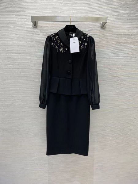 milan runway dress 2022 spring summer long sleeve lapel neck fashion designer dresses brand same style dress 407-01, Black;pink
milan runway dress 2022 spring summer long sleeve lapel neck fashion designer dresses brand same style dress 407-01, Black;pink