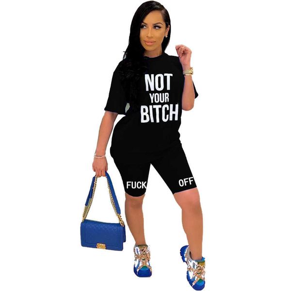 2022 designer women's tracksuits not your bitch letter printed casual short sleeve womens tracksuit 2 pieces suit summer jogging suits, Gray
2022 designer women's tracksuits not your bitch letter printed casual short sleeve womens tracksuit 2 pieces suit summer jogging suits, Gray