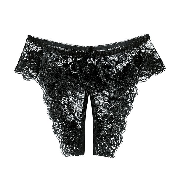 women panties floral lace briefs thongs underwear open crotch pants plus size, Black;white
women panties floral lace briefs thongs underwear open crotch pants plus size, Black;white