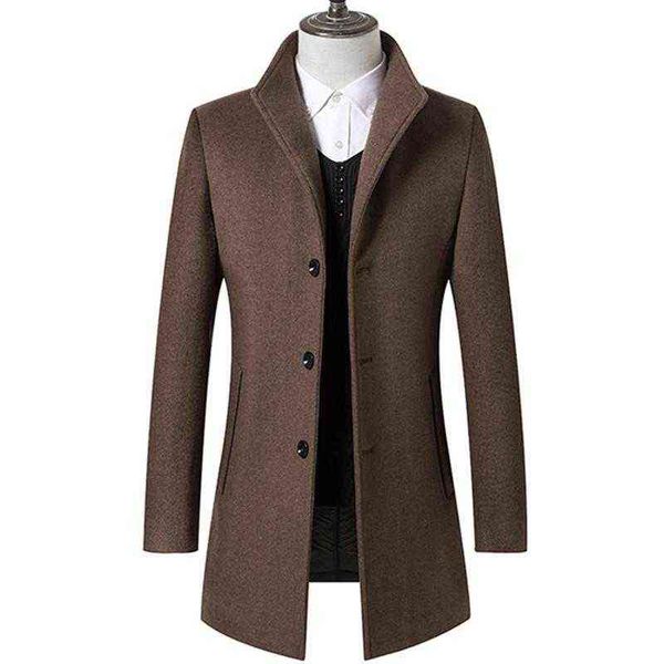 men's wool & blends fashion leisure coat jackets autumn winter cashmere male thick lapel trench windbreaker t220810, Black
men's wool & blends fashion leisure coat jackets autumn winter cashmere male thick lapel trench windbreaker t220810, Black