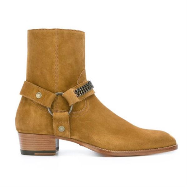 man luxury western cowboy wyatt boots london paris classic slp harness genuine suede leather mid calf ankle strap zip moto boots s246f, Black
man luxury western cowboy wyatt boots london paris classic slp harness genuine suede leather mid calf ankle strap zip moto boots s246f, Black
