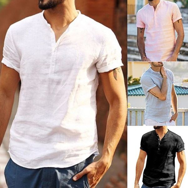summer mens short sleeve tshirt cotton and linen solid casual mens shirt mens breathable polo shirt s3xl 220614, White;black
summer mens short sleeve tshirt cotton and linen solid casual mens shirt mens breathable polo shirt s3xl 220614, White;black