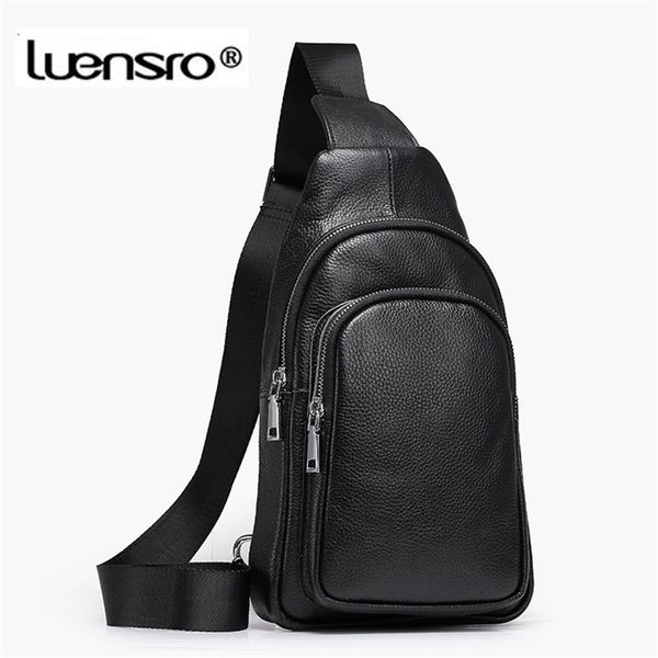 luensro men cowhide leather crossbody bag casual men shoulder bags chest pack genuine leather messenger bag men 220513
luensro men cowhide leather crossbody bag casual men shoulder bags chest pack genuine leather messenger bag men 220513