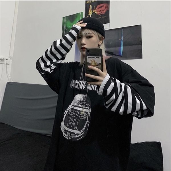 women clothes tshirts women casual letter print tees harajuku long sleeve loose tshirts hip hop streetwear oversized shirt 210312, White
women clothes tshirts women casual letter print tees harajuku long sleeve loose tshirts hip hop streetwear oversized shirt 210312, White