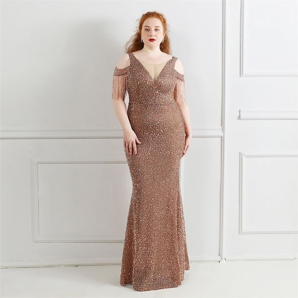 plus size women off shoulder party bodycon maxi dress elegant v neck gold sequin evening dress 220627, White;black
plus size women off shoulder party bodycon maxi dress elegant v neck gold sequin evening dress 220627, White;black