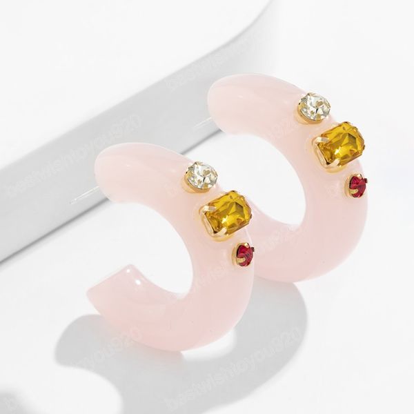 trendy korean ins cute resin stud earrings for women pink color geometric circle earring sweet simple girls jewelry gifts, Golden;silver
trendy korean ins cute resin stud earrings for women pink color geometric circle earring sweet simple girls jewelry gifts, Golden;silver