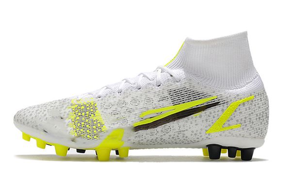 shoe designer version nk assassin superfly 8 ag white and yellow men's football boot sneakers, Black 
shoe designer version nk assassin superfly 8 ag white and yellow men's football boot sneakers, Black