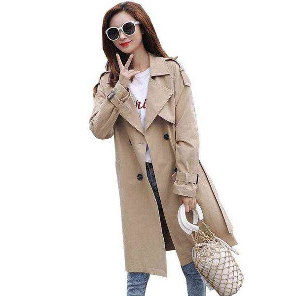 women's trench coats female spring autumn long sleeve coat women korean loose double breasted with sashes ladies windbreaker outerwearw, Tan;black
women's trench coats female spring autumn long sleeve coat women korean loose double breasted with sashes ladies windbreaker outerwearw, Tan;black
