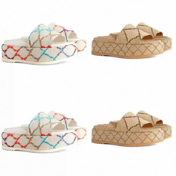 2022 women's platform sandals slippers slide fashion g designer luxury flat high heels flip flops shoes embroidered platform rubber san, Black
2022 women's platform sandals slippers slide fashion g designer luxury flat high heels flip flops shoes embroidered platform rubber san, Black