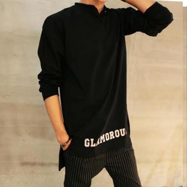 european and american style original mens collar longsleeved thick large size tshirt short before long autumn and winter 201116, White;black
european and american style original mens collar longsleeved thick large size tshirt short before long autumn and winter 201116, White;black