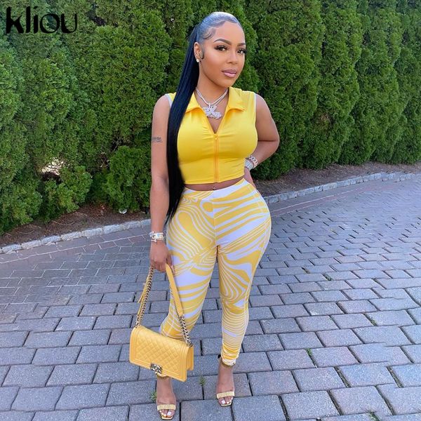 casual two piece set women sporty sleeveless crop skinny print leggings matching outfit female concise cool streetwear, White
casual two piece set women sporty sleeveless crop skinny print leggings matching outfit female concise cool streetwear, White