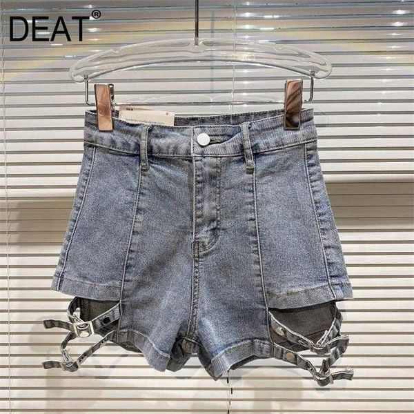 deat women side double buckle punk style street denim shorts high waist fashion temperament spring summer 11d930 210709, White;black
deat women side double buckle punk style street denim shorts high waist fashion temperament spring summer 11d930 210709, White;black