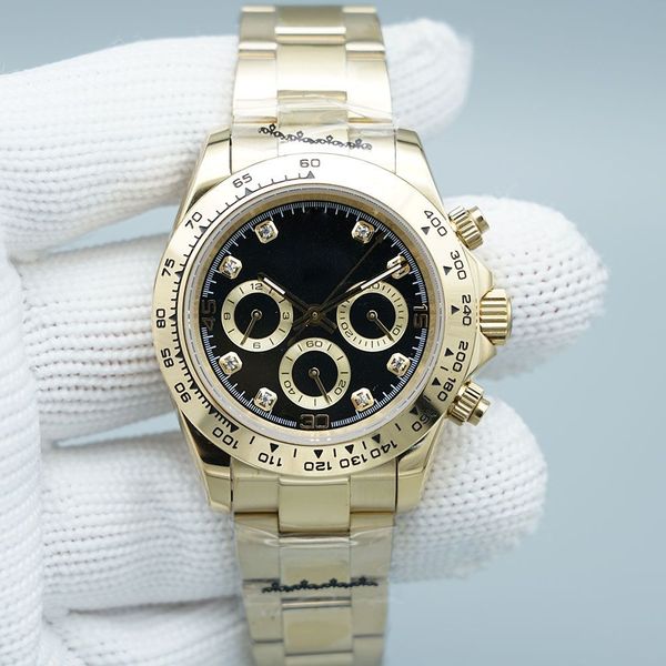 quality st9 steel watch subdials working 40mm automatic mechanical movement sapphire glass mens ceramic bezel watches cosmograph black l1, Slivery;brown
quality st9 steel watch subdials working 40mm automatic mechanical movement sapphire glass mens ceramic bezel watches cosmograph black l1, Slivery;brown