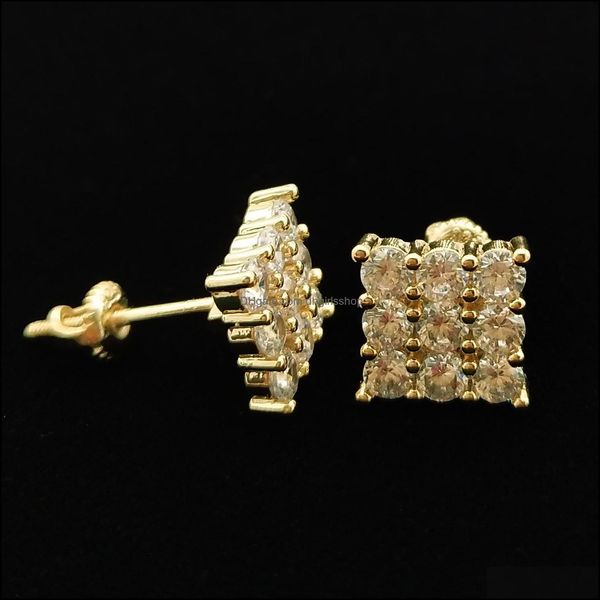 stud earrings jewelry 18k gold plated hip hop cubic zirconia square for men women iced out diamond studs punk r dhtw6, Golden;silver
stud earrings jewelry 18k gold plated hip hop cubic zirconia square for men women iced out diamond studs punk r dhtw6, Golden;silver