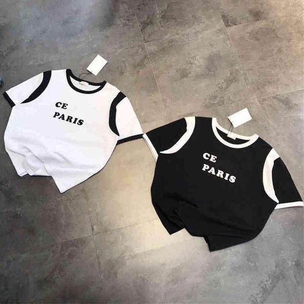 2022 new special offer ce + couple's patchwork sleeve printed flocking letters men and women loose casual versatile simple round neck c, White
2022 new special offer ce + couple's patchwork sleeve printed flocking letters men and women loose casual versatile simple round neck c, White