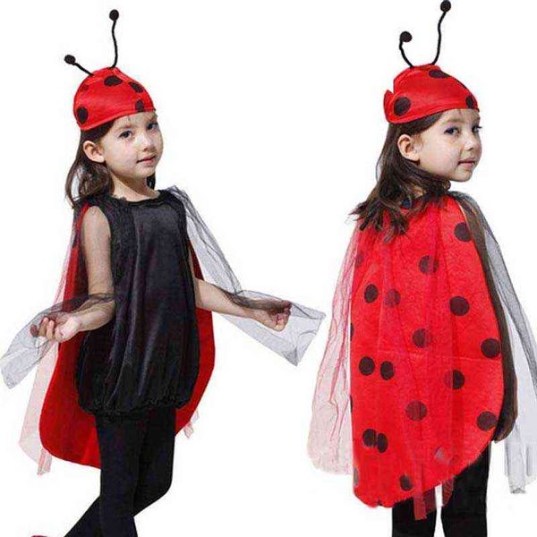 children girls red ladybug ladybird cloak antenna hat clothing party for kids cosplay halloween come l220716, Blue
children girls red ladybug ladybird cloak antenna hat clothing party for kids cosplay halloween come l220716, Blue