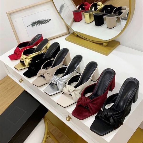 slippers spring and summer leather square head high heel thick cross bow knot simple versatile women's slippers aikw, Black
slippers spring and summer leather square head high heel thick cross bow knot simple versatile women's slippers aikw, Black