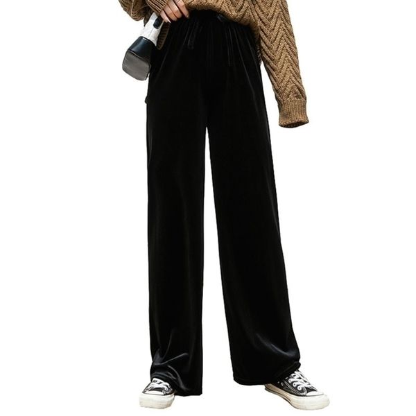autumn winter trousers casual elastic high waist velvet pant fashion pleuche wide leg pants black red loose long pant y200113, Black;white
autumn winter trousers casual elastic high waist velvet pant fashion pleuche wide leg pants black red loose long pant y200113, Black;white