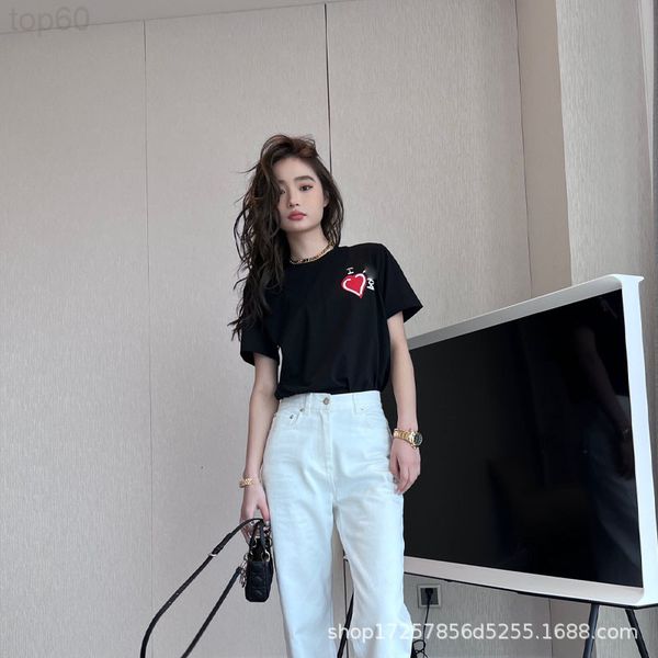 women's t-shirt designer female star same love printing european fashion 2022 summer new high-end short sleeves juih, White
women's t-shirt designer female star same love printing european fashion 2022 summer new high-end short sleeves juih, White
