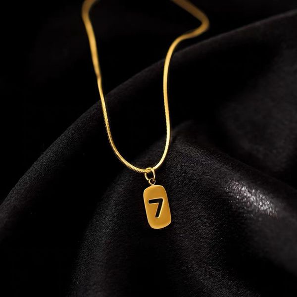 simple fashion lucky number 7 design pendant necklace hollow out jewelry for men and women send gifts to friends gathering not fading, Silver
simple fashion lucky number 7 design pendant necklace hollow out jewelry for men and women send gifts to friends gathering not fading, Silver
