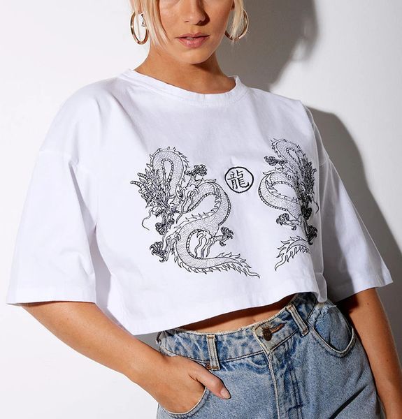 chinese dragon women dragon tshirt short sleeve print tee punk vintage ulzzang drop black hip hop clothes 220602, White
chinese dragon women dragon tshirt short sleeve print tee punk vintage ulzzang drop black hip hop clothes 220602, White