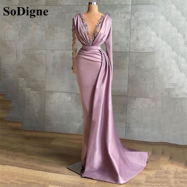 sodigne luxury purple meramid long party dress v neck appliques lace sleeves prom dresses evening gowns vestidos de festa 220627, White;black
sodigne luxury purple meramid long party dress v neck appliques lace sleeves prom dresses evening gowns vestidos de festa 220627, White;black