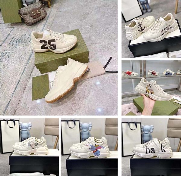 rhyton designer shoes sneakers men women leather platform sneaker brown yellow print red lips runner trainer old dad shoe with box 319, Black
rhyton designer shoes sneakers men women leather platform sneaker brown yellow print red lips runner trainer old dad shoe with box 319, Black