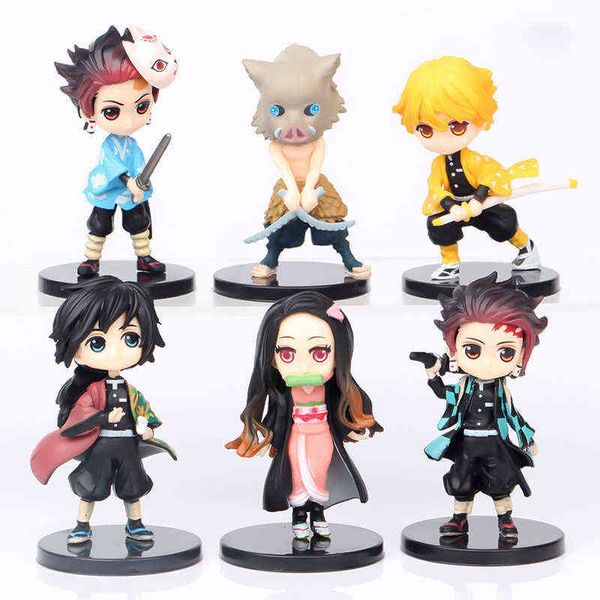 anime demon slayer figure kamado tanjirou nezuko action figures pvc model toys zenitsu figurine inosuke kimetsu no yaiba figura g220707
anime demon slayer figure kamado tanjirou nezuko action figures pvc model toys zenitsu figurine inosuke kimetsu no yaiba figura g220707