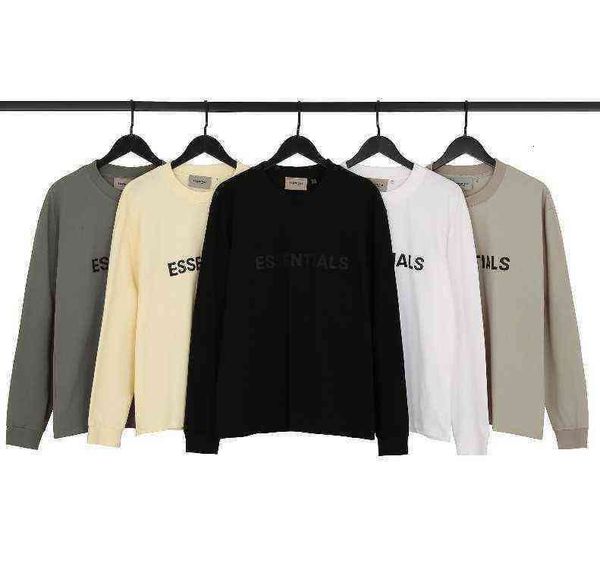 fog essential multi thread chest letter t shirts pressure glue loose men's women's high street bottoming shirt long sleeve t-shirt, White;black
fog essential multi thread chest letter t shirts pressure glue loose men's women's high street bottoming shirt long sleeve t-shirt, White;black