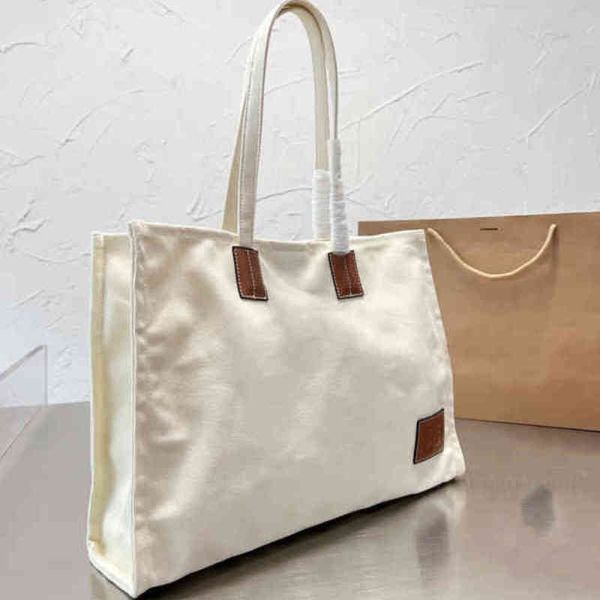 designer- simple canvas tote bag letter decorative large capacity shoulder crossbody handbag 220803
designer- simple canvas tote bag letter decorative large capacity shoulder crossbody handbag 220803