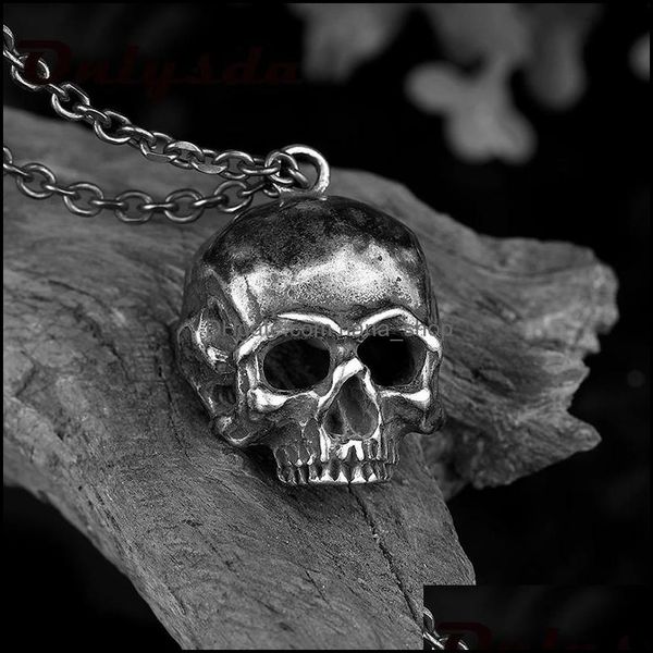 pendant necklaces pendants jewelry retro unique black skl necklace 316l stainless steel mens punk bike dh0xe, Silver
pendant necklaces pendants jewelry retro unique black skl necklace 316l stainless steel mens punk bike dh0xe, Silver