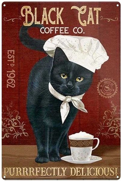 black cat metal ,black cat coffee co art poster bathroom and room retro iron painting wall decor retro bar pub diner cafe home 
black cat metal ,black cat coffee co art poster bathroom and room retro iron painting wall decor retro bar pub diner cafe home