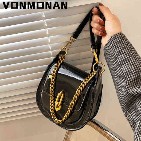 evening bag women crossbody shoulder bags casual saddle for luxury metal chain handbag and purse bright patent lady sac 0623
evening bag women crossbody shoulder bags casual saddle for luxury metal chain handbag and purse bright patent lady sac 0623