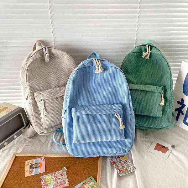 fashion women backpack trend corduroy school bag for teenage girls large capacity travel backbags simple leisure scoolbags 2022 l220801
fashion women backpack trend corduroy school bag for teenage girls large capacity travel backbags simple leisure scoolbags 2022 l220801