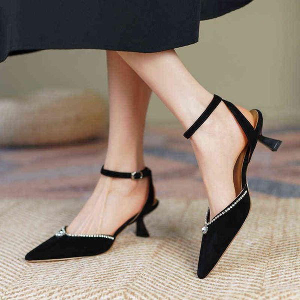 high cold shiny rhinestone hollow sandals 2022 spring and summer new shoes, Black
high cold shiny rhinestone hollow sandals 2022 spring and summer new shoes, Black