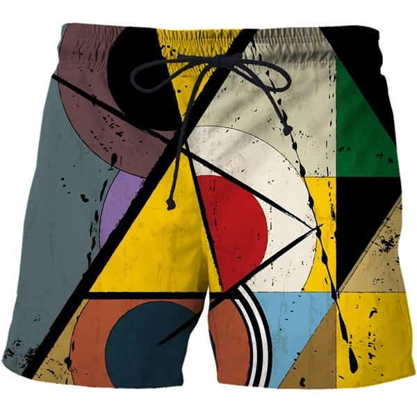 summer casual beach short pant men's clothing 3d printed short hip hop custom shorts men swimming trunks surf shorts male 220613, White;black