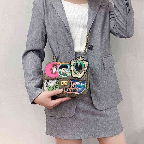 luxury designer denim cartton pattern crossbody bags for women brand shoulder bag long chain female purses handbag y2k 0628
luxury designer denim cartton pattern crossbody bags for women brand shoulder bag long chain female purses handbag y2k 0628