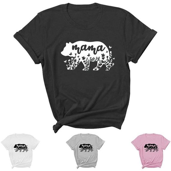 women's t-shirt bear mama letter print women t shirt short sleeve o neck loose tshirt ladies tee clothes camisetas mujer236a, White
women's t-shirt bear mama letter print women t shirt short sleeve o neck loose tshirt ladies tee clothes camisetas mujer236a, White