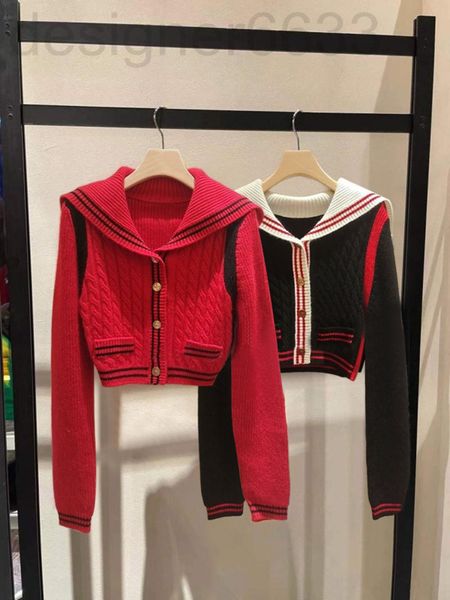 women's knits & tees designer early spring red sweater short coat women's cardigan contrast color irv1, White
women's knits & tees designer early spring red sweater short coat women's cardigan contrast color irv1, White