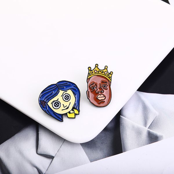 rapper notorious big biggie brooch pins enamel metal badges lapel pin brooches jackets jeans fashion jewelry accessories, Blue
rapper notorious big biggie brooch pins enamel metal badges lapel pin brooches jackets jeans fashion jewelry accessories, Blue