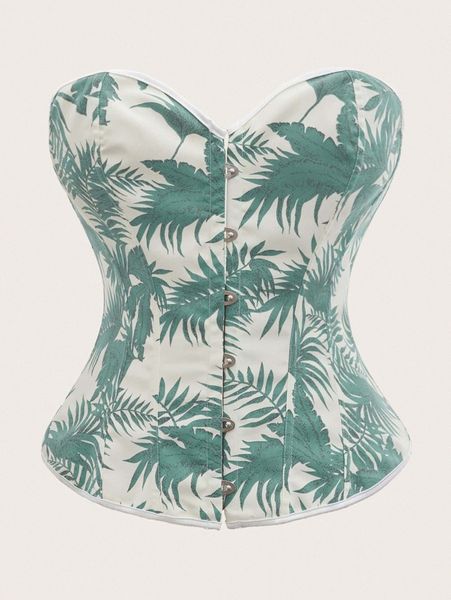 plus plant print buckle front shapewear c0zy#, Black;white
plus plant print buckle front shapewear c0zy#, Black;white