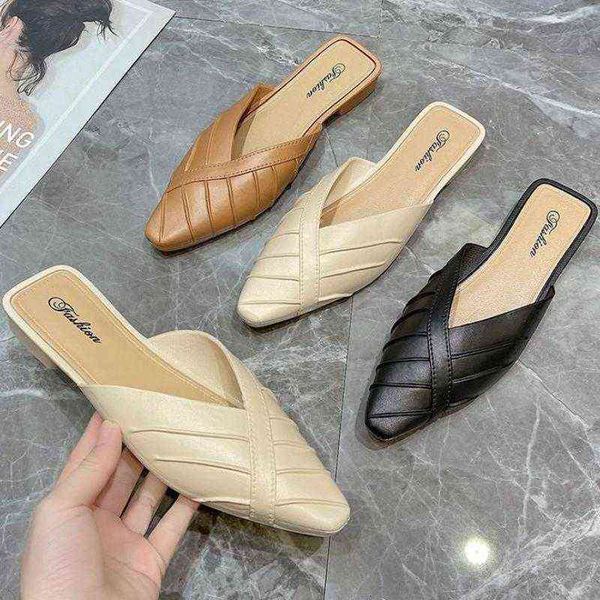 2022 summer slippers women's fashion all match sandals shoes ytmtloy indoor flat with zapatillas mujer casa sapato feminino 220610, Black
2022 summer slippers women's fashion all match sandals shoes ytmtloy indoor flat with zapatillas mujer casa sapato feminino 220610, Black