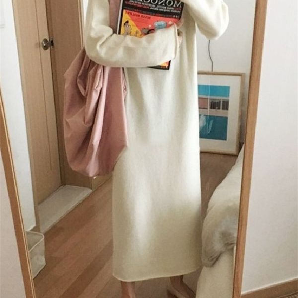 knitted dresses fall warm sweater women dress winter long sweaters long loose maxi oversize lady dresses bodycon robe vestidos 220317, Black;gray
knitted dresses fall warm sweater women dress winter long sweaters long loose maxi oversize lady dresses bodycon robe vestidos 220317, Black;gray