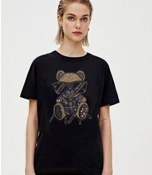 fashion cotton woment shirt short sleeve summer luxury women t shirt for girls diamond tees, White
fashion cotton woment shirt short sleeve summer luxury women t shirt for girls diamond tees, White